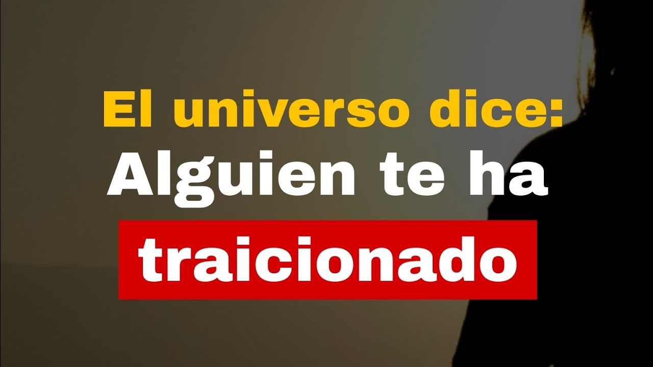 Alguien te ha TRAICIONADO! Mensaje URGENTE del universo para ti