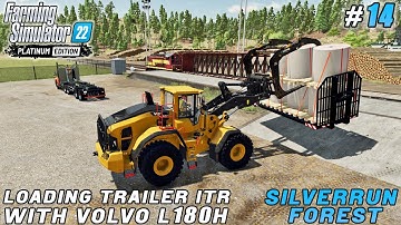 Loading IT-Runner Platform with VOLVO L180H, caring for sheep | Silverrun Forest | FS 22 | ep #14