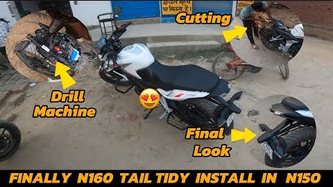 ONLY ONE 😍IN INDIA ||  PULSAR 😍N160 TAIL TIDY INSTALL IN 🔥N150 || MODIFIED PULSARN150  || ZPMVLOGS