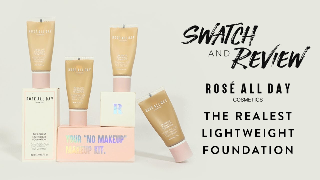 Gambar Swatch & Review Rose All Day The Realest Lightweight Foundation