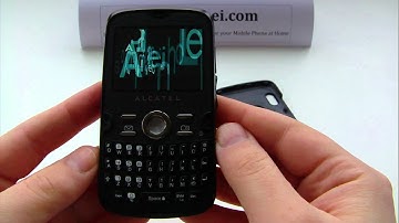 Alcatel OT-800 Unlock & input / enter code.AVI
