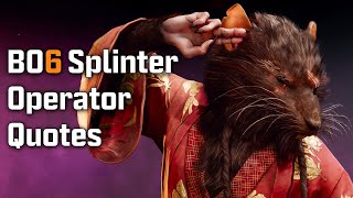 Black Ops 6 Zombies - Splinter Operator Quotes