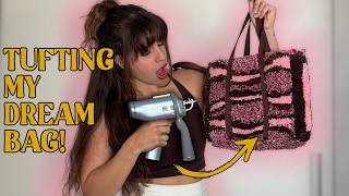 I can't Believe I Made the BAG with a TUFTING GUN  - as a complete beginner!!