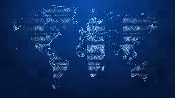 Global communication network planet Earth Map space Loop Animation Background.