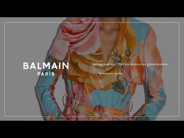 Balmain Presents Boldly Feminine Spring Summer 2024 Collection at
