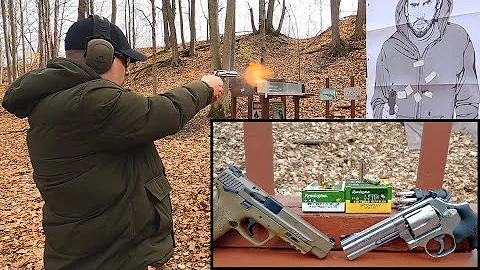 ⚡Raw Power VS Capacity? .357 Magnum VS 9mm - Ballistic and Shootability Test - Remington HTP/UMC