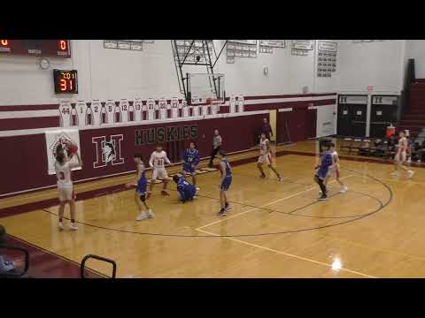 Port Chester Rams Varsity Basketball team vs Fox Lane High School second game