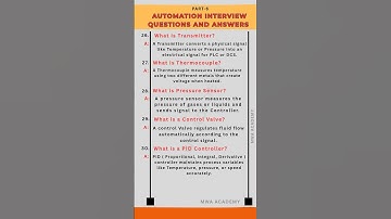 Top 5 Industrial Automation Interview Questions & Simple Answers Part 6 |PID, Thermocouple Explained