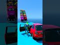 GTA V SPIDERMAN VS COLORFUL MINION RAGDOLL CAR JUMP FAIL#shorts