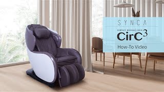 How-To Video - FUJIIRYOKI Compact Massage Chair MR380 CirC3