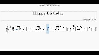 Happy Birthday | Violin | D Major