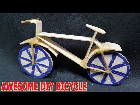 Awesome DIY BICYCLE - How To Make Bike Using Popsicle Sticks