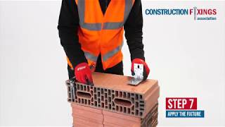 How to install Resin Injection Anchors, Hollow Masonry