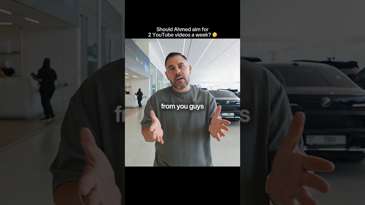 SHOULD AHMED DO 2 YOUTUBE VIDEOS WEEKLY?🤔🎥