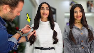 مثل التوأم ? قصينا شعرنا قصير كتير ✂️ (بدون علم زوجي)