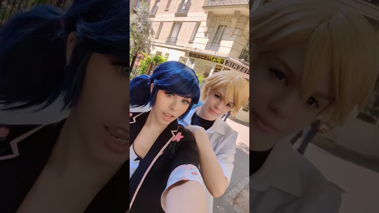 Adrienette Vs ladynoir  @newtsip #cosplay #miraculousladybug #miraculous #ladybug #comiccon