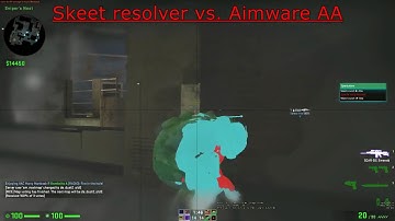 Skeet resolver vs. Aimware AA