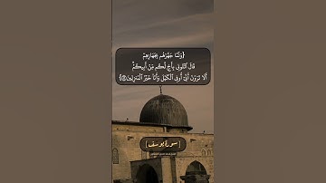 سورة يوسف الآية ٥٨ الى ٦١ بصوت الشيخ محمد صديق المنشاوي