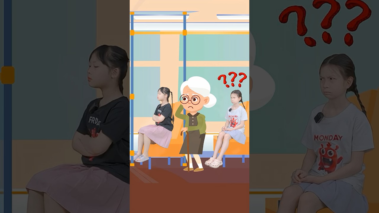 Bé học tiếng Anh qua tình huống: Mimi không chịu nhường ghế cho bà cụ 😳 | Be Kind, Mimi! #shorts