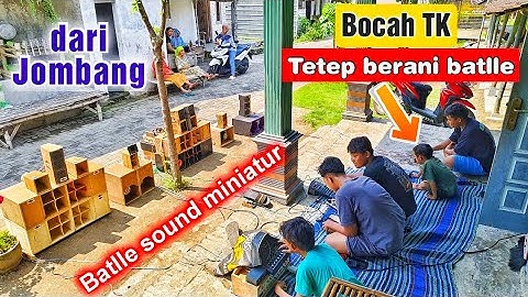 Grebeg cek sound bareng sound minitur dari Jombang
