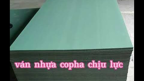 Ván nhựa coppha chịu lực