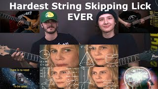 Miles and Andrew's Hardest String Skipping Lick EVER CONTEST + Lesson