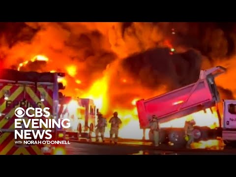 Multiple oil tankers catch fire in New Hampshire