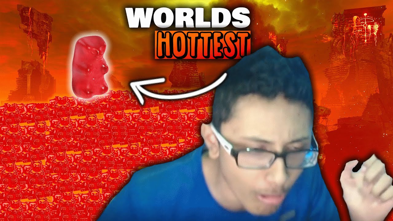 Eating the world's hottest gummy bear LIVE....