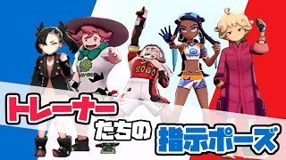 ポケモン剣盾 トレーナーたちの指示ポーズまとめ Youtube