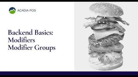 Backend Basics - Modifiers and Modifier Groups