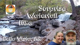 Beautiful Fall Hike/Surprise Roaring Waterfall during a Drought Tanyard Creek, Bella Vista, AR