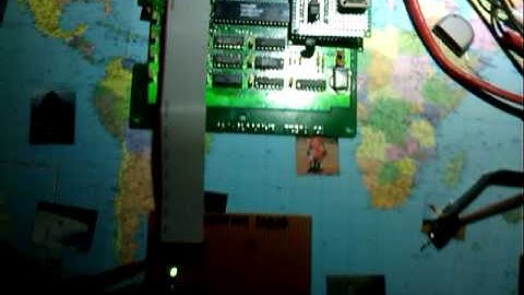 Old Z80 board running my test program