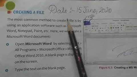 Class-3rd (Computer) Lesson: 6(File Management)