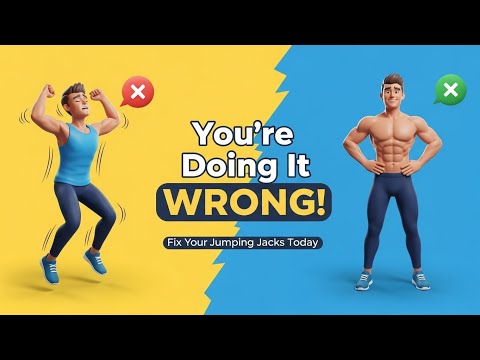 Most People Do Jumping Jacks WRONG! Learn the Perfect Form in 3 Minutes 🔥”