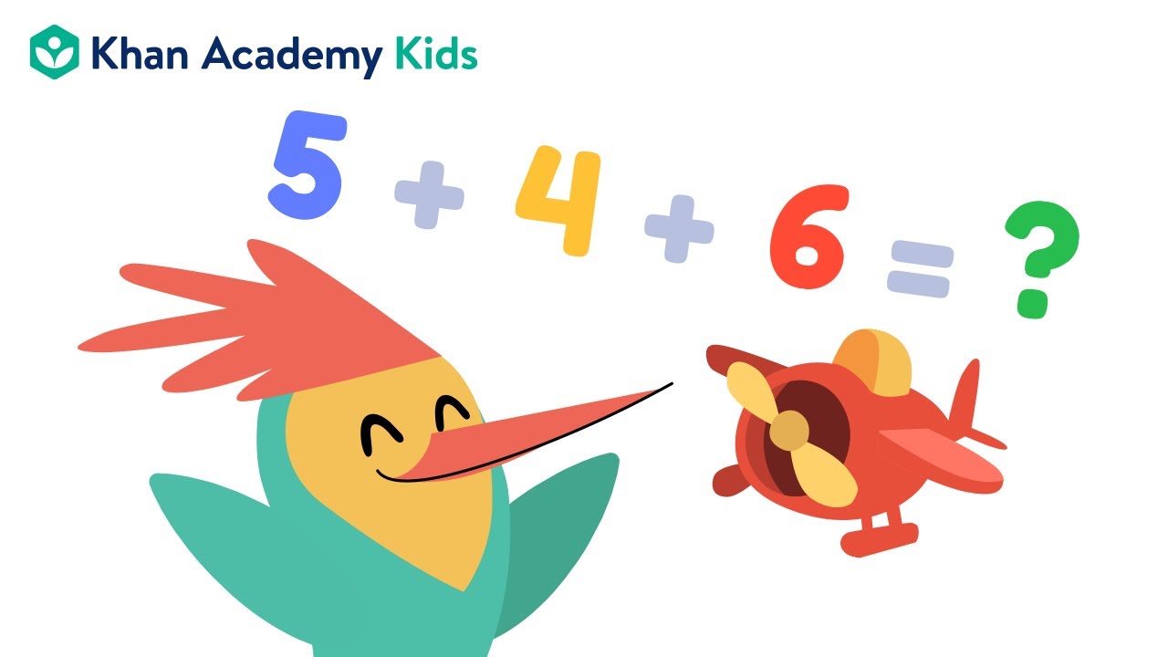 Adding Three Numbers | How to Add | Khan Academy Kids