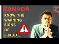 Canada- Know the warning signs/beware of fraud/ fraud hone se bachiye/be safe from fraud agent