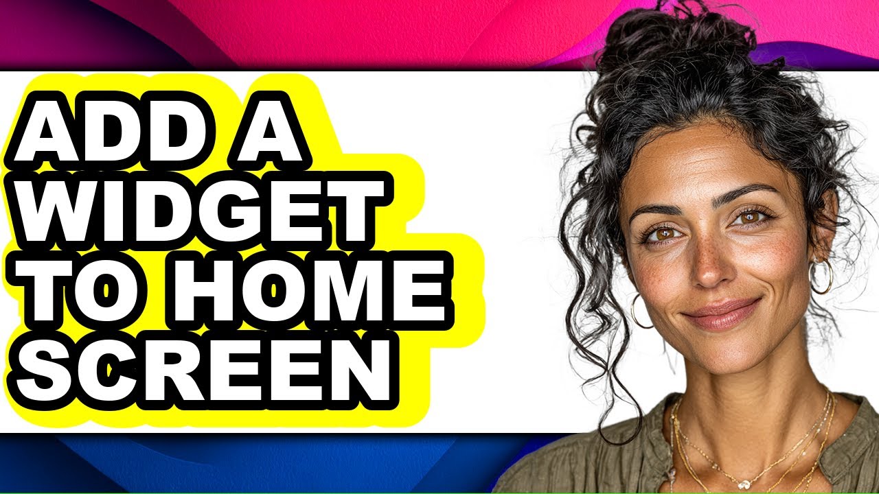 How to Add a Widget to Home Screen (easy Method) - YouTube