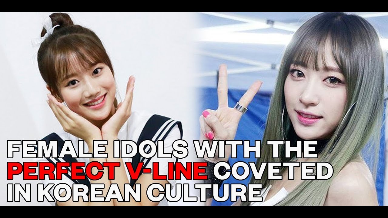 Female idols with the perfect V-line coveted in Korean culture - YouTube