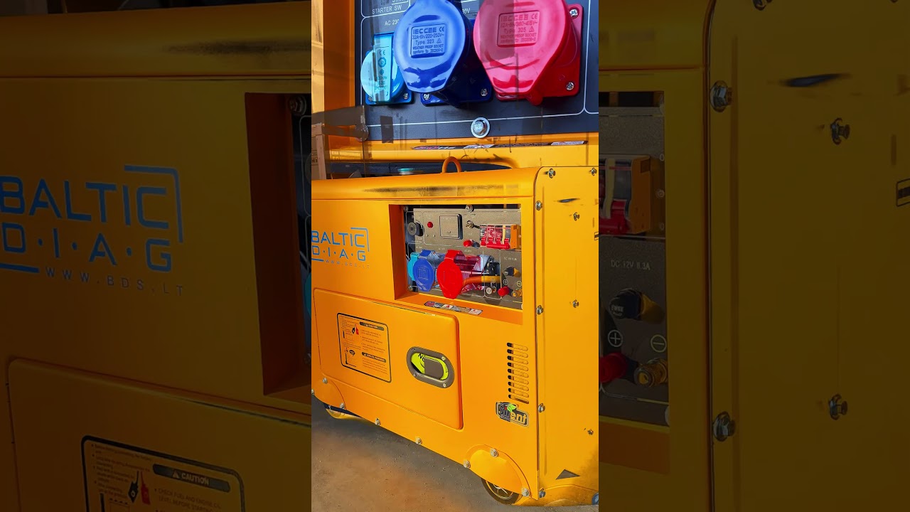 BALTICDIAG Mobile Diesel Generator 7kW | Reliable Power Anywhere