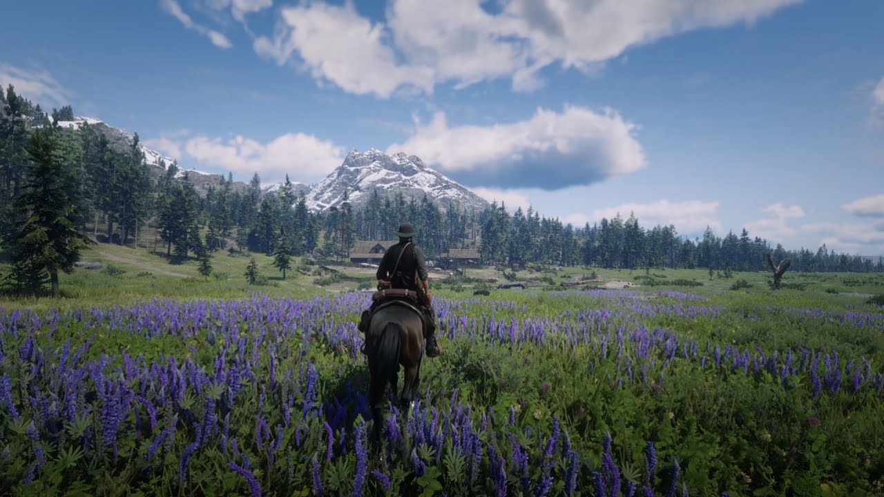 Red Dead Redemption 2 relaxing walk around gameplay RTX 4090 - YouTube