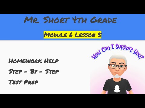 Module 6 Lesson 5 Eureka Math Homework Help (4th Grade) - YouTube