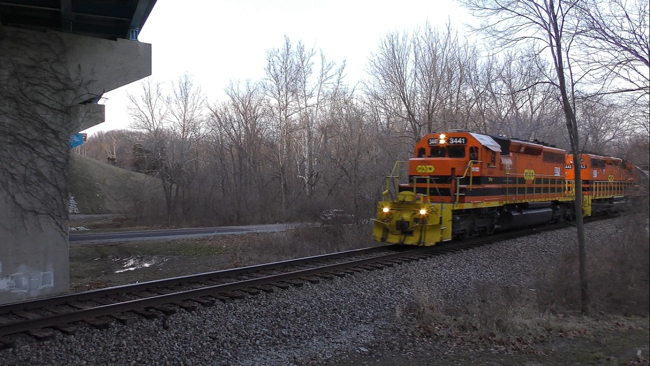 CSX Z189 with TPW 3441 and 3443 Southbound at Interstate 65 near Battle Ground, Indiana