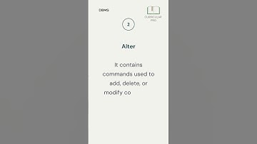 Data Definition Language (DDL)