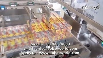 Agarbatti Box Packing Machine, Carton Collating and Over Wrapping Machine