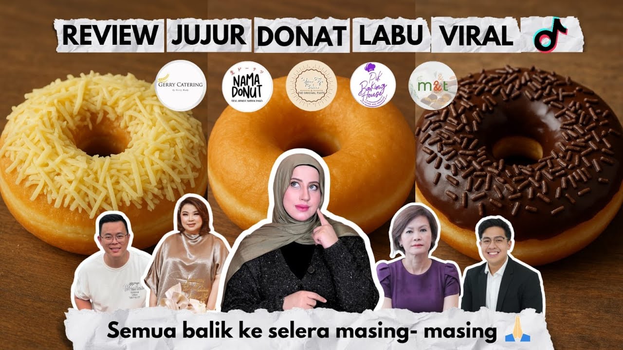 TASYI ATHASYIA REVIEW DONAT LABU VIRAL - MANA YANG PALING ENAK?