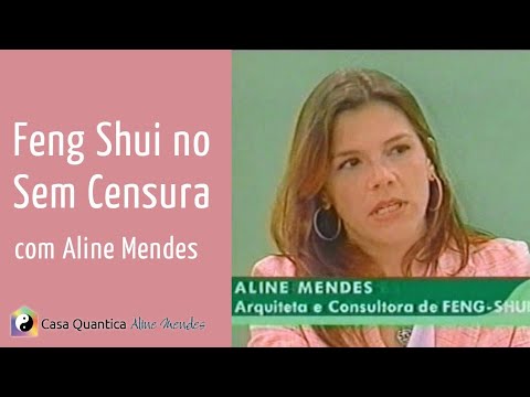 Feng Shui no programa Sem Censura com Aline Mendes