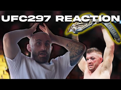 Alex Volkanovski Reacts to UFC297 | Dricus Du Plessis New Middle Weight Champion