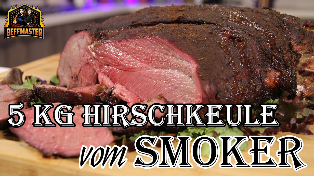Hirschkeule vom SMOKER 5KG Spaß ... Krass, was ab 1:10 passiert... 🦌