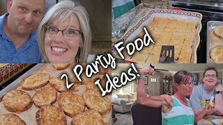 Parmesean Crustini & Sausage Casserole Squares for a Gathering