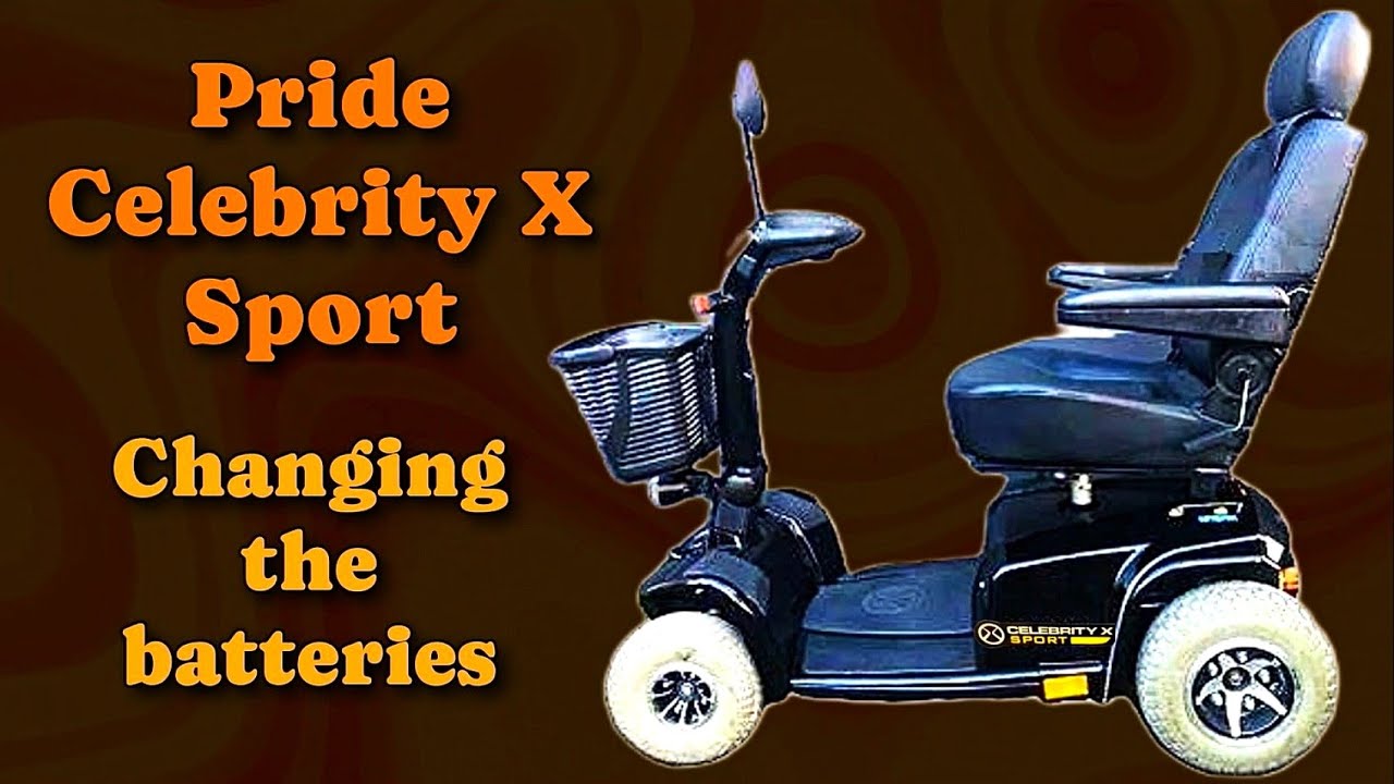 Pride Celebrity X Sport Mobility Scooter Changing the Batteries YouTube